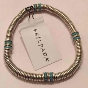 RARE Silpada Unreleased SS Stretch Bracelet